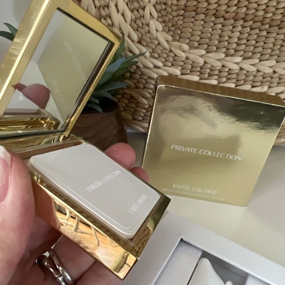 ESTEE LAUDER PRIVATE COLLECTION gold Compact Stones NEW IN BOX RARE - Picture 5 of 6